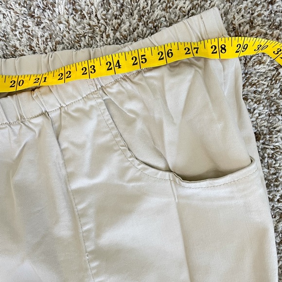 Woman Within plus size Khaki pull on Capris Pants - Picture 8 of 10